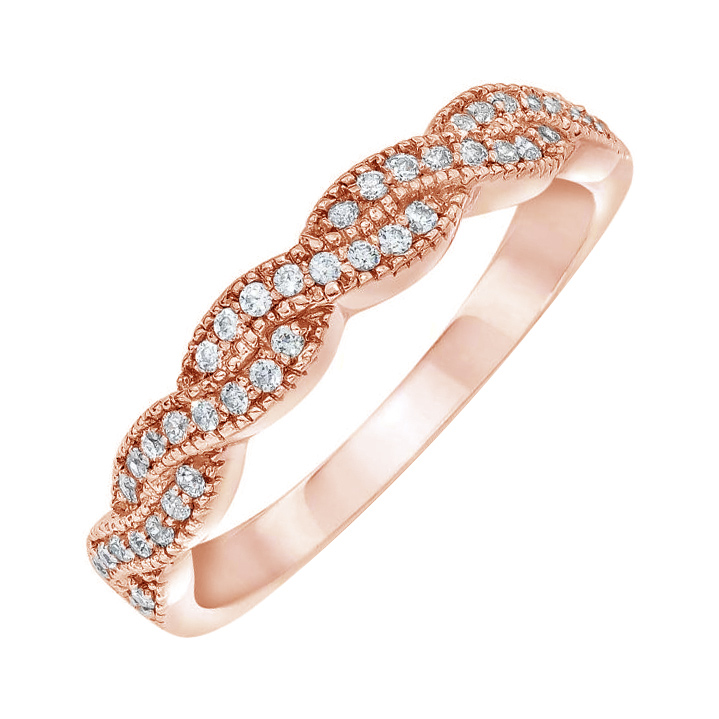 Propletený prsten s lab-grown diamanty Shani 101464