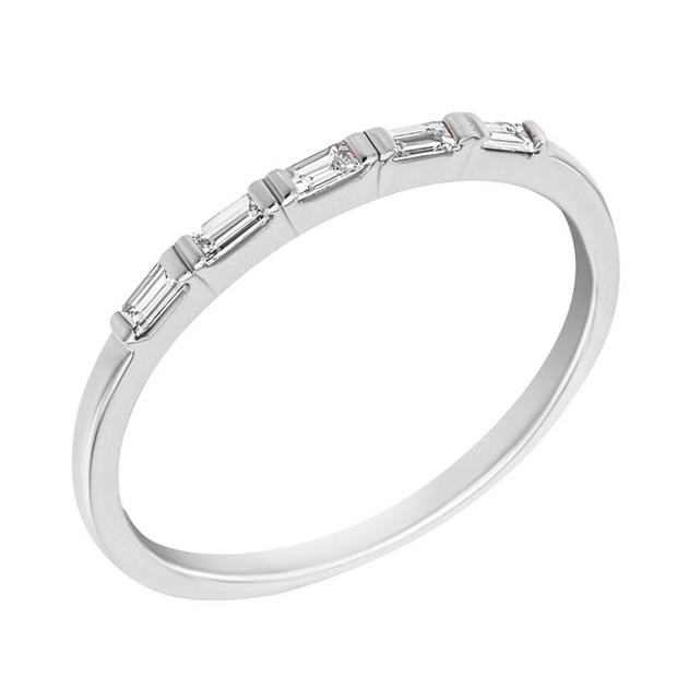 Eternity prsten s lab-grown baguette diamanty Vamala 101514