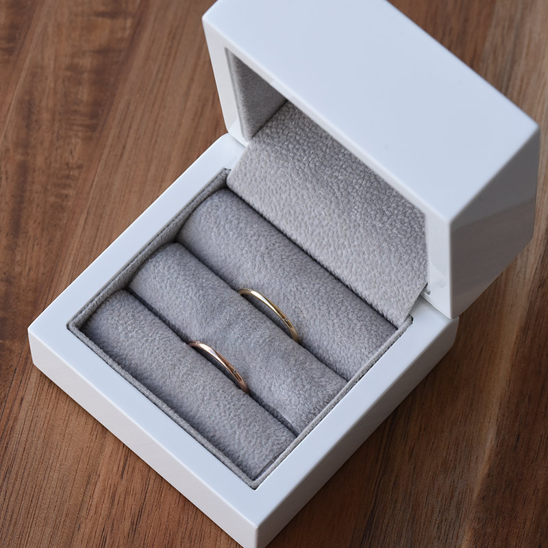 Minimalistický prsten s lab-grown diamanty a pánský komfortní prsten Olive 102254