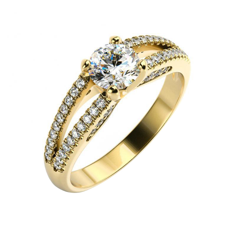 Zásnubní zlatý prsten Arendy