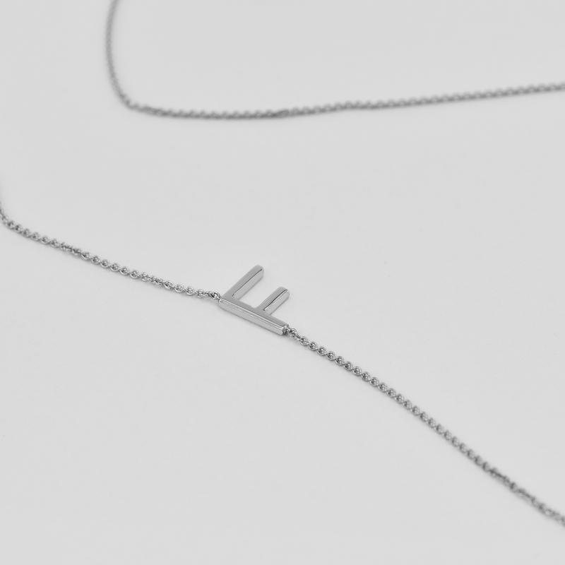 Stříbrný náhrdelník s písmenkem podle vaší volby Nimra 103744