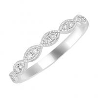 Stříbrný něžný eternity prsten s lab-grown diamanty Moira