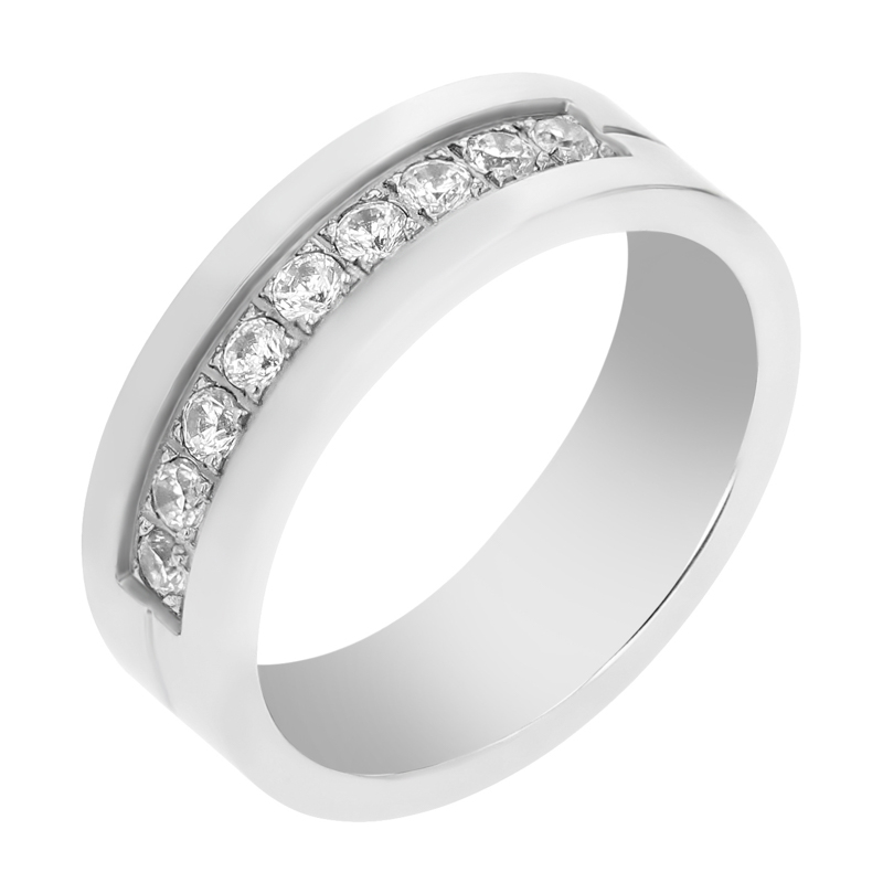 Zlaté svatební prsteny s diamanty Luky 105504