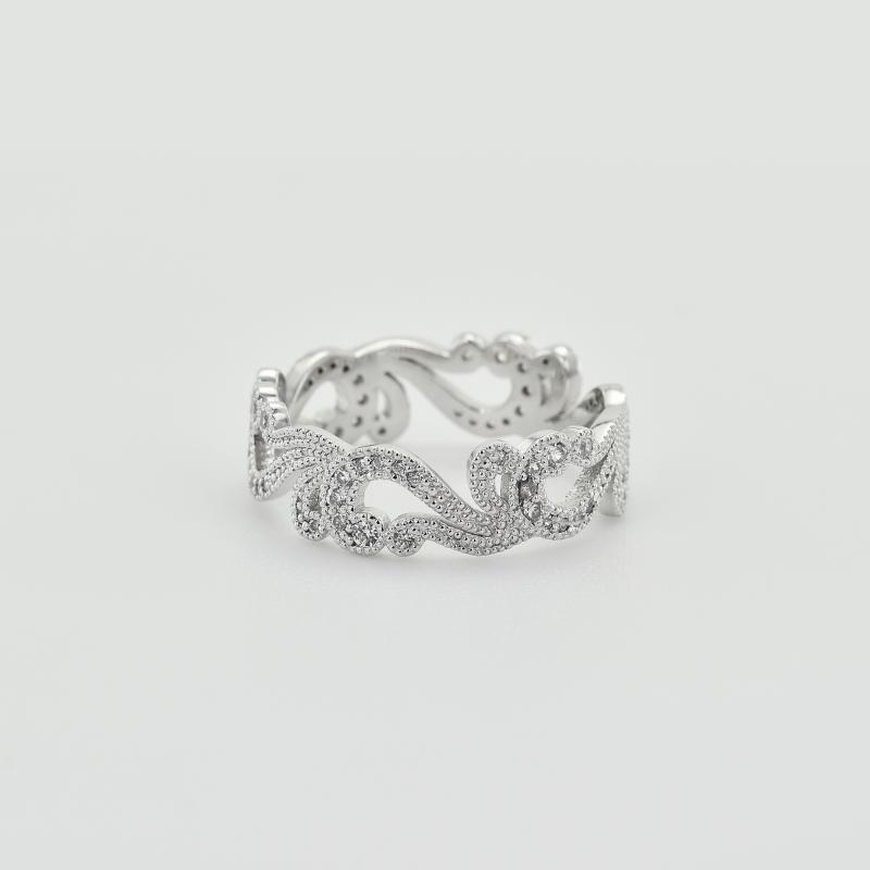 Prsten s vintage liniemi a lab-grown diamanty Christine 105714