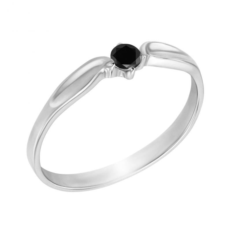 Prsten s černým diamantem Zall 10594