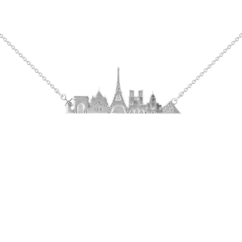 Stříbrný náhrdelník města Paříž 107224