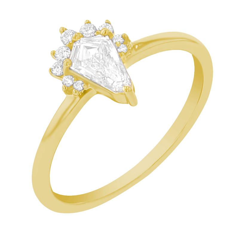 Zásnubní prsten s 0.42ct IGI certifikovaným lab-grown diamantem Skylar