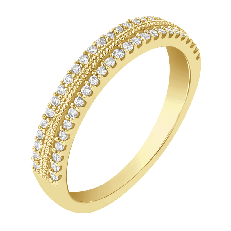 Elegantní eternity prsten s lab-grown diamanty Bradley 111484