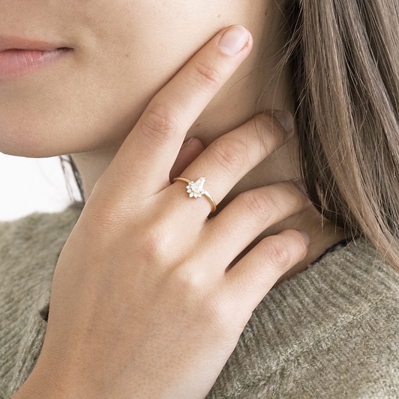 Zásnubní prsten s 0.42ct IGI certifikovaným lab-grown diamantem Skylar 111494