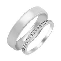 Eternity prsten s diamanty a pánský komfortní prsten Minke