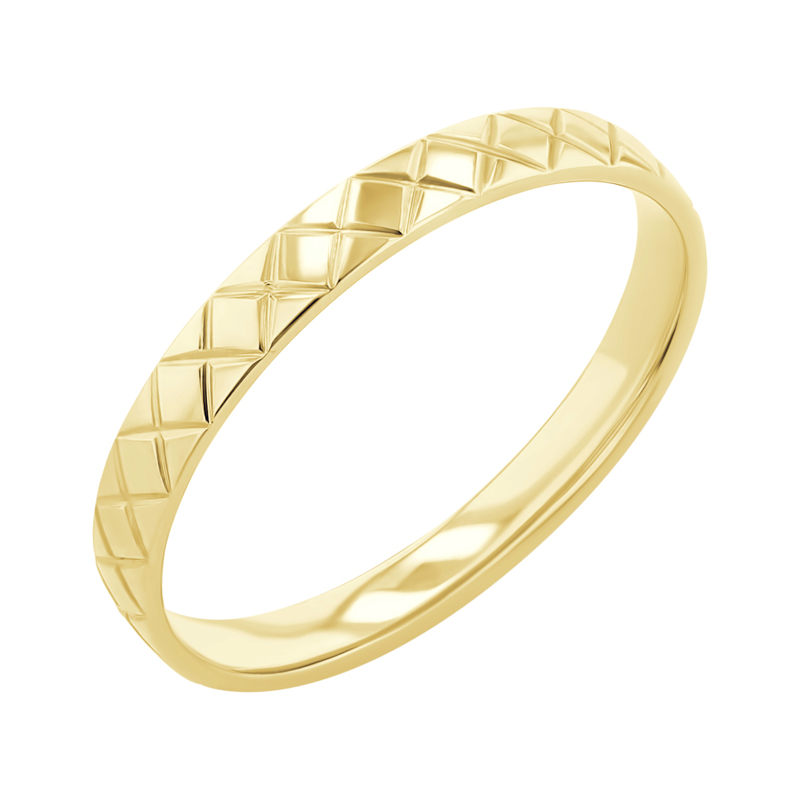 Atypické zlaté snubní prsteny s diamanty Myron 117364