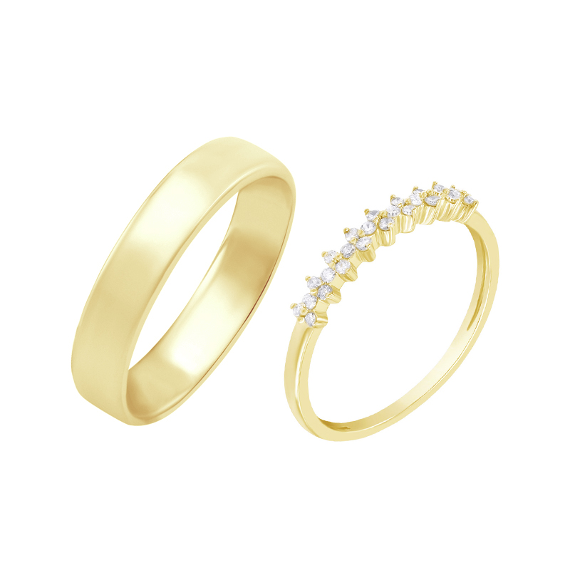 Eternity prsten s lab-grown diamanty a pánský komfortní Betsy 118544