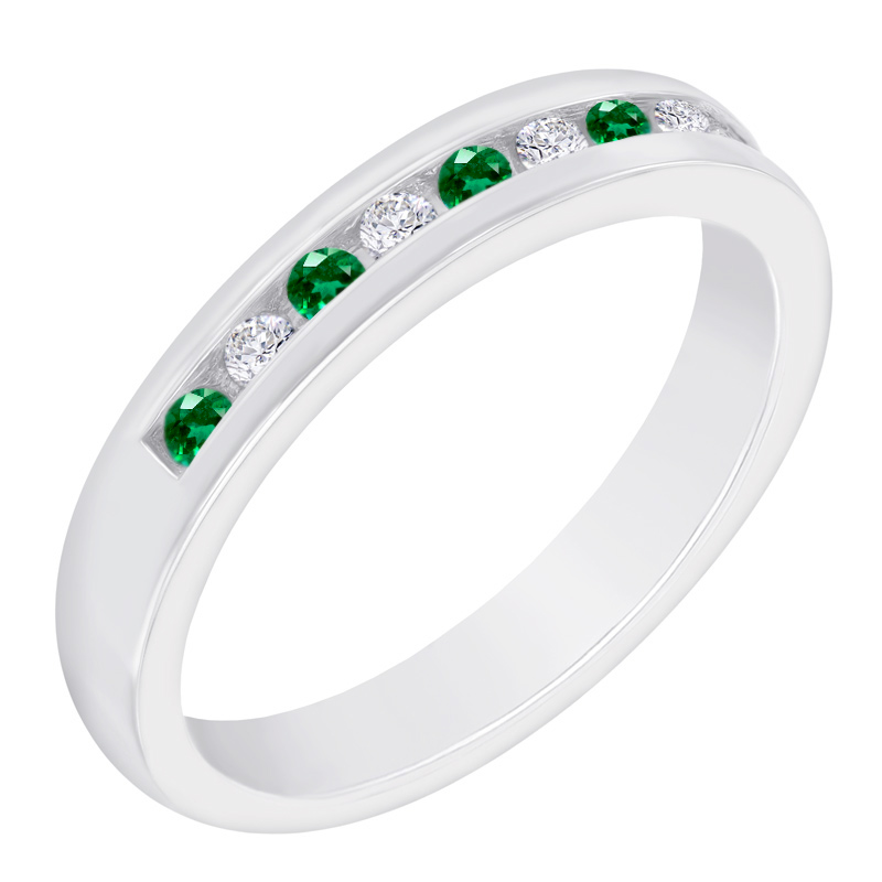 Prsten plný smaragdů a diamantů Nosian