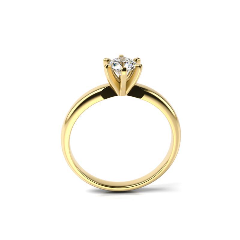 Zlatý diamantový prsten 12304