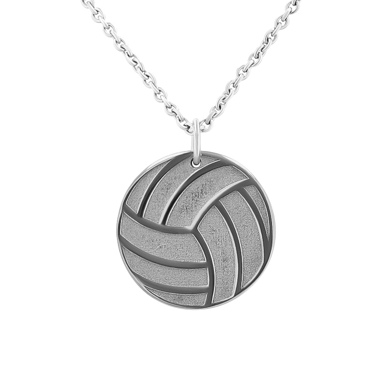 Stříbrný přívěsek míč s gravírem dle vaší volby Volleyball 124134