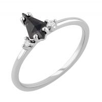 Zlatý prsten s kite salt and pepper diamantem Adalia