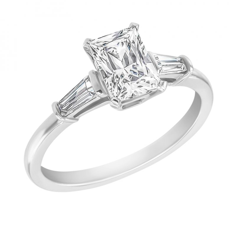 Zásnubní prsten s emerald lab-grown diamantem Talmar