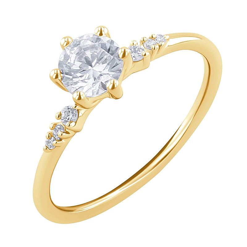 Zásnubní prsten s diamanty Kristia