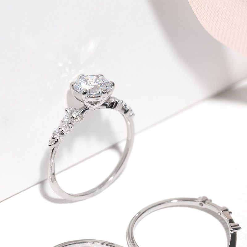 Set prstenů s možností výběru lab-grown diamantu Carina 128074