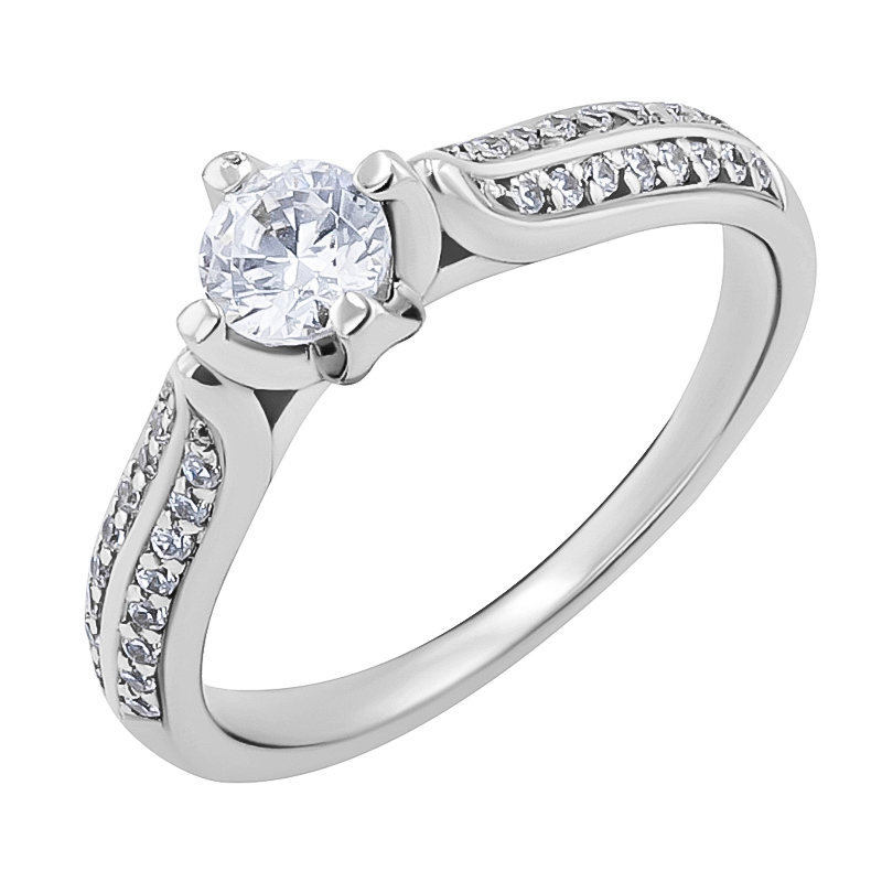 Eppi Zásnubní prsten s diamanty Katynie RE33057