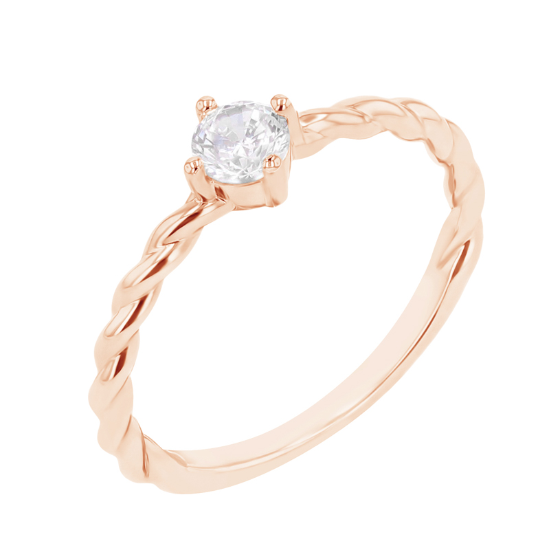 Eppi Propletený prsten s lab-grown diamantem Nelson RE46554