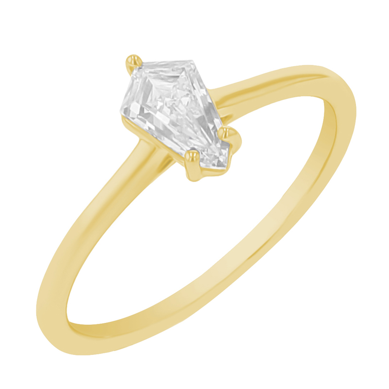 Zásnubní prsten s shield lab-grown diamantem Greta 133154