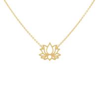Stříbrný jóga náhrdelník Lotosový květ