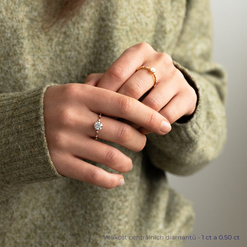 Zásnubní prsten s diamanty Imelda 134444
