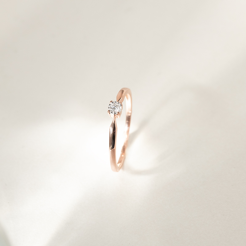 Elegantní zásnubní prsten s lab-grown diamantem Ximena 135294