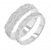 Snubní prsteny s atypickým povrchem Marry