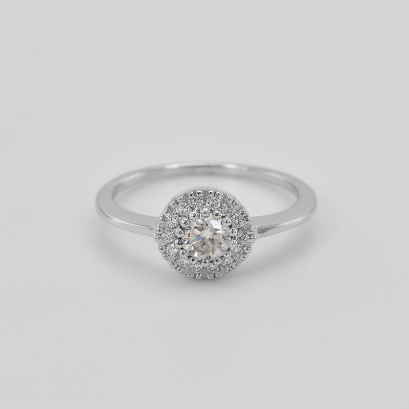 Diamantový zlatý prsten 17264