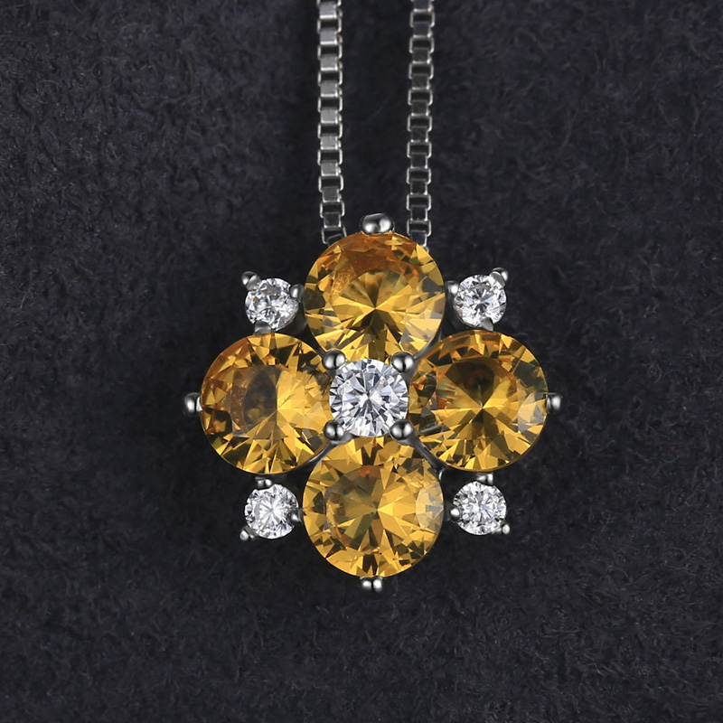 Žlutý safírový náhrdelník 19464