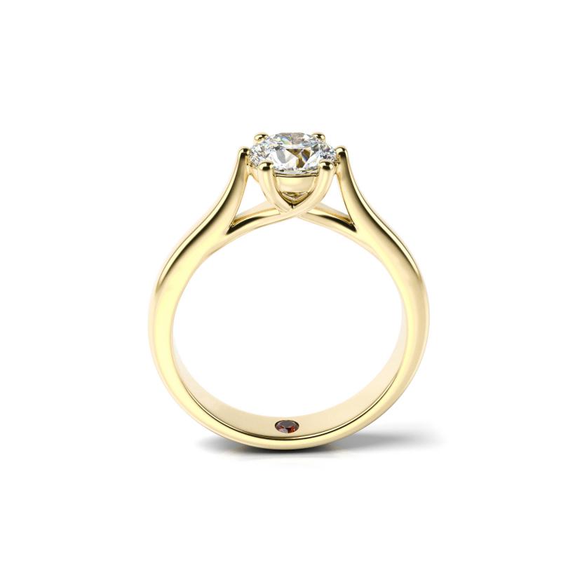 Zásnubní prsten ze žlutého zlata 19874