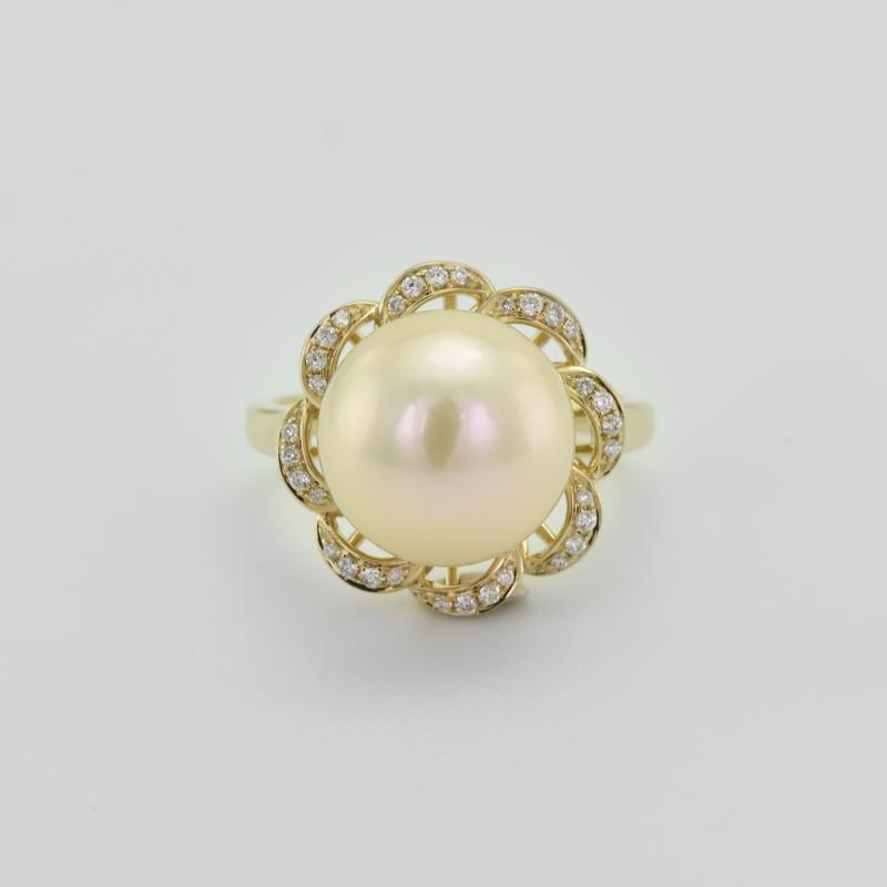 Prsten s velkou perlou 20434