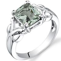 Ametystový stříbrný prsten Bacmia