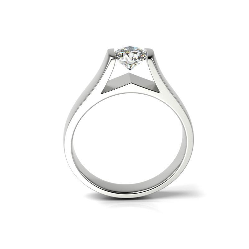 Diamantový platinový prsten 23774