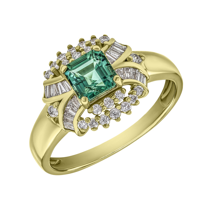 Velkolepý prsten se smaragdem