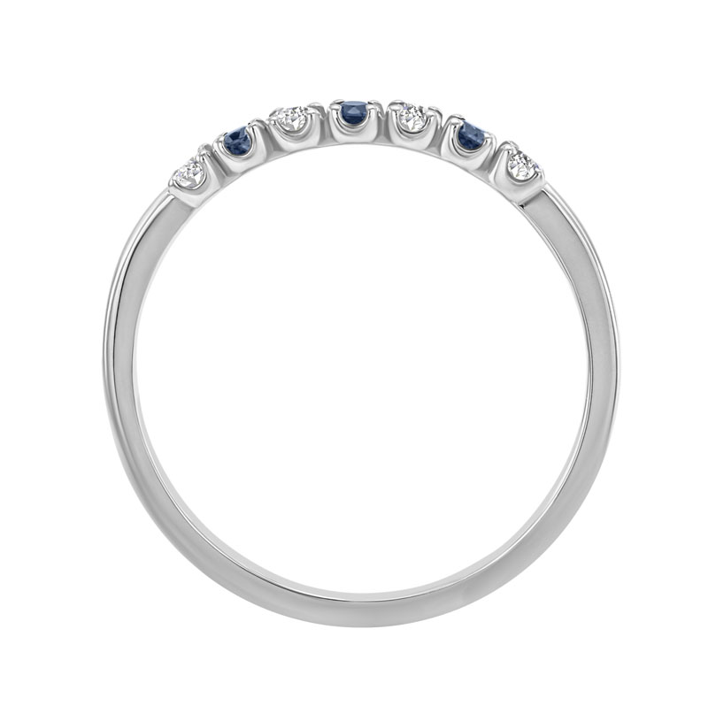 Safírový eternity prsten s diamanty 29544