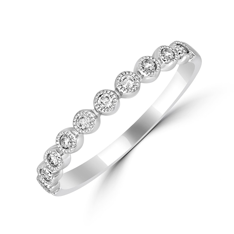 Diamantový eternity vintage prsten