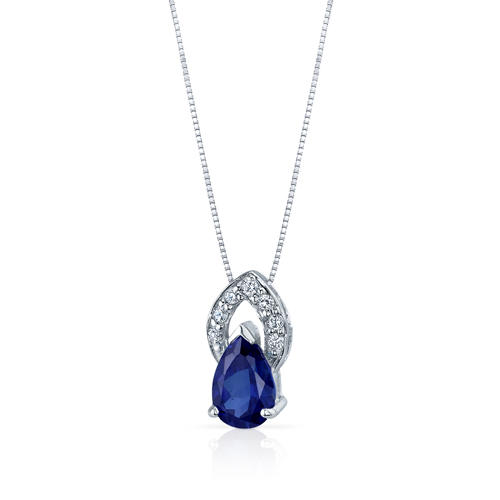 Modrý safír v náhrdelníku 3044