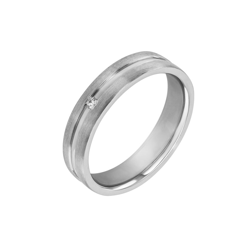 Dámský snubní prsten s diamantem 30874