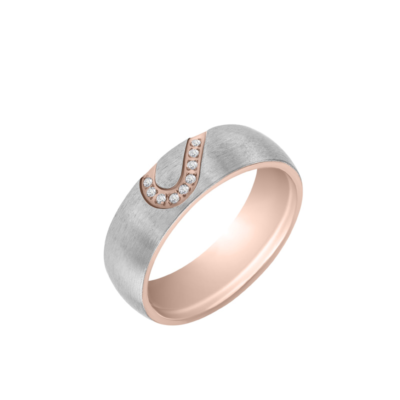 Snubní dámský prsten s diamanty 33424