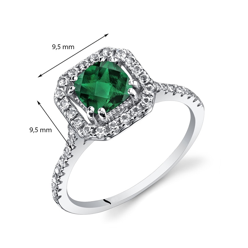 Smaragdový prsten ze zlata 35054
