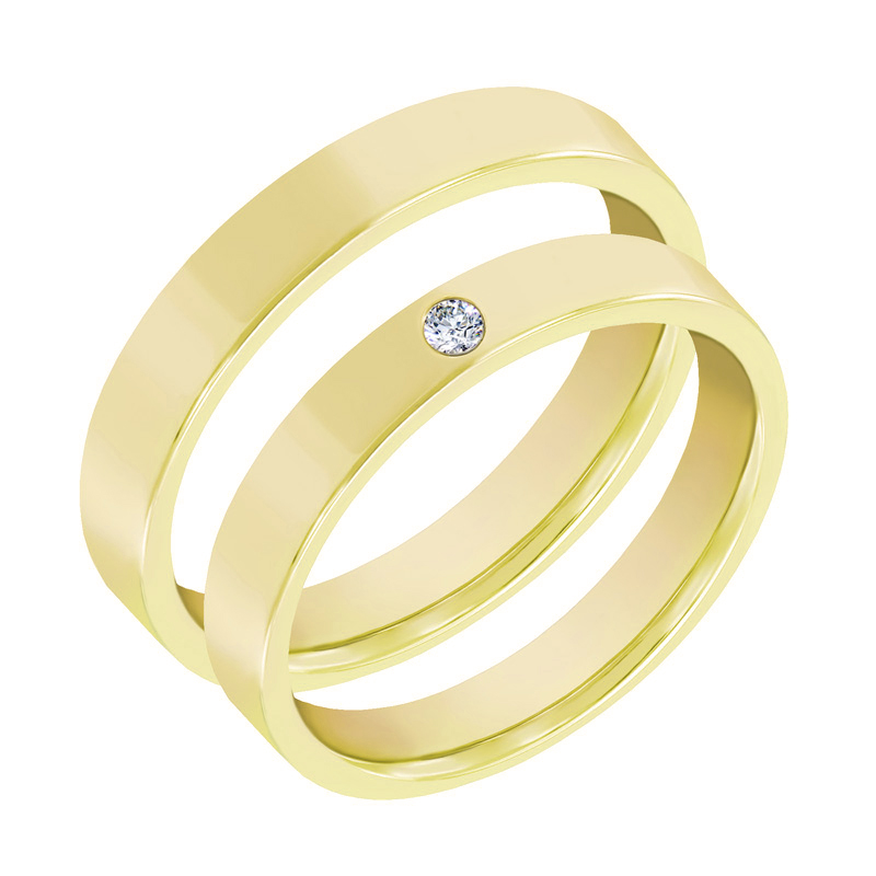 Zlaté snubní prsteny 38134