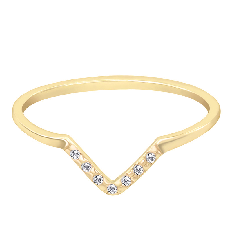 Zlatý prsten s diamanty 39084