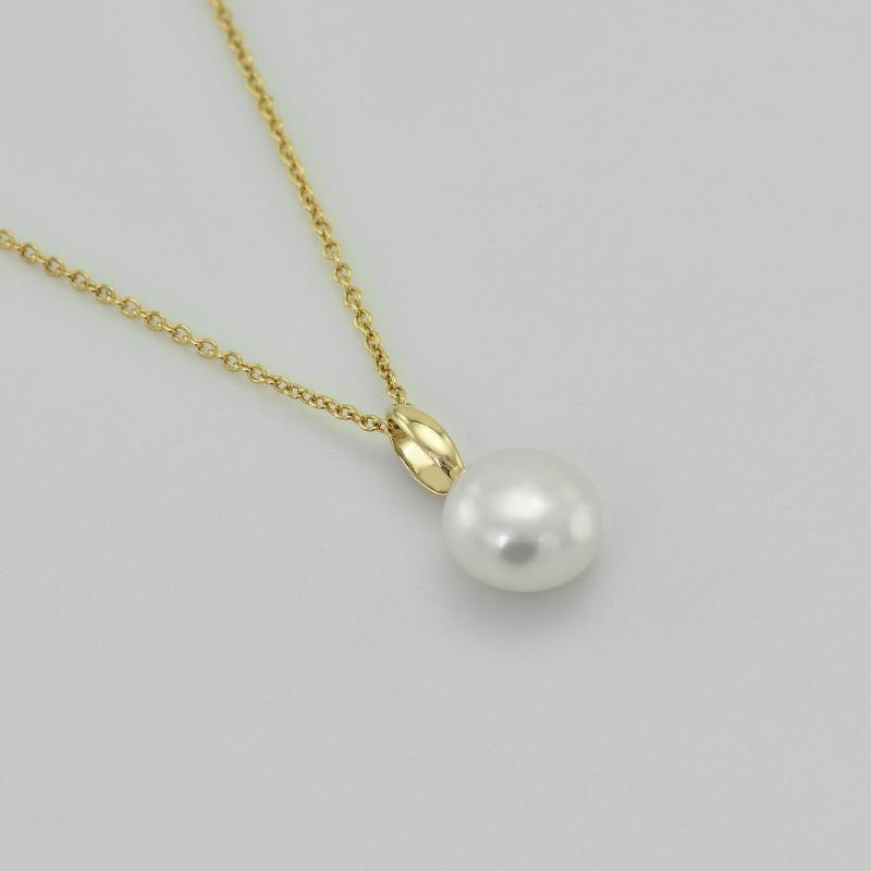 Diamantový náhrdelník s perlou 43034