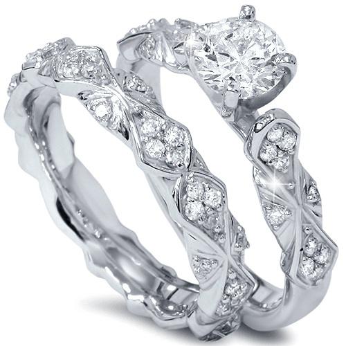 Set prstenů vykládaných diamanty Kiara