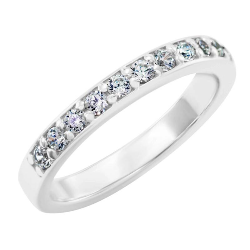 Eternity platinový prsten s diamanty