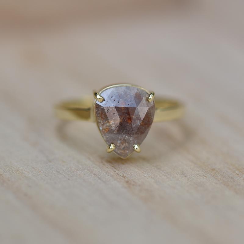 Diamantový prsten ze žlutého zlata 44214