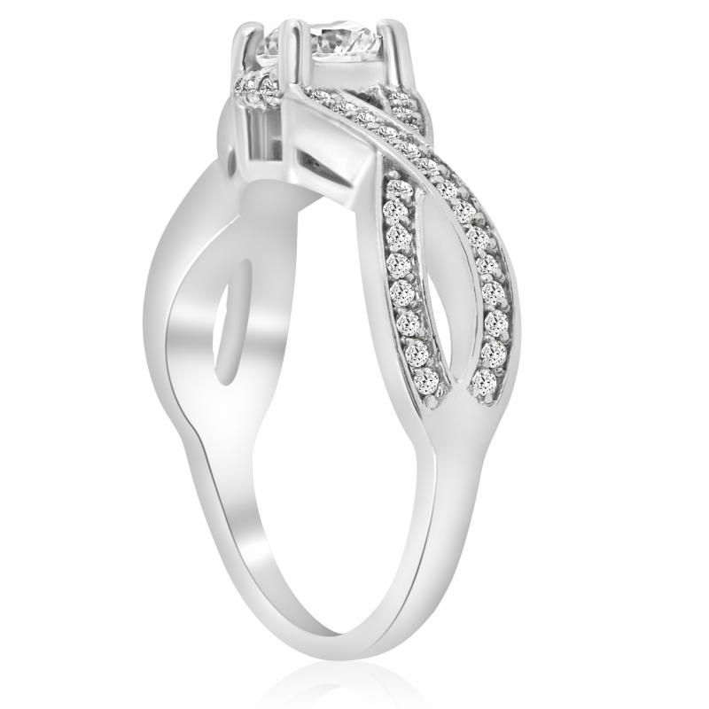 Zásnubní prsten s diamanty 4454
